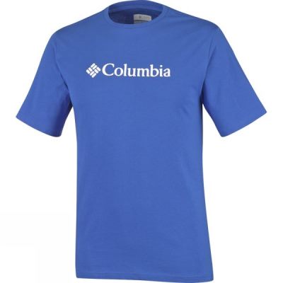 Tee Columbia CSC Basic Logo Manga Corta Hombre - Azules - Chile KYG381720